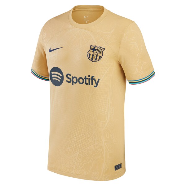Ansu Fati Barcelona Nike Youth 2022/23 Away Breathe Stadium Replica Player Jersey - Yellow