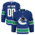 Vancouver Canucks  Home Authentic Pro Custom Jersey - Blue