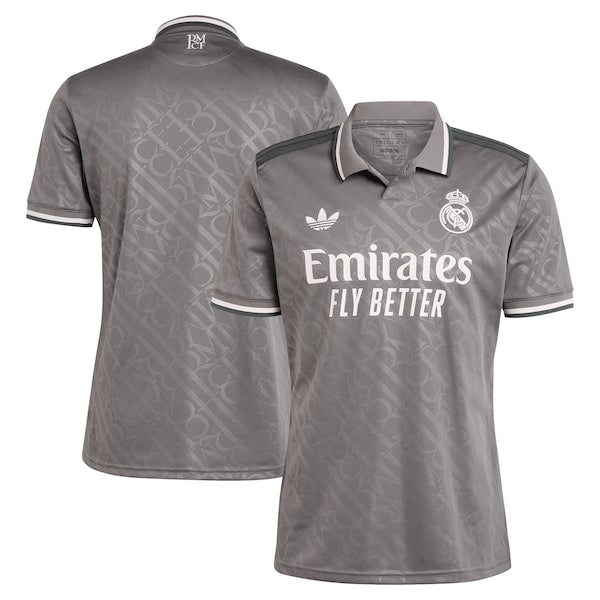 Los Merengues adidas Originals 2024/25 Third Replica Jersey - Charcoal