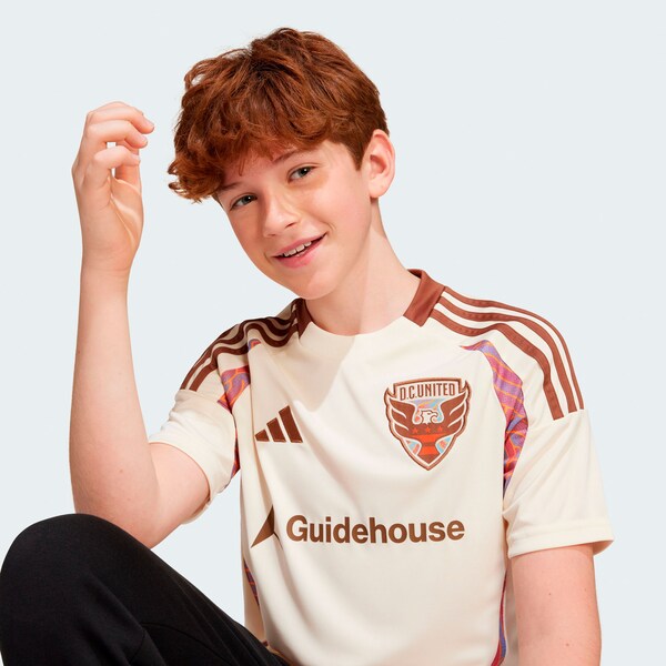D.C. United adidas Youth 2025 The Soul Kit Replica Jersey - Natural