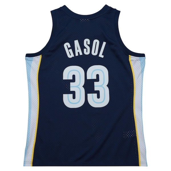 Marc Gasol Memphis Grizzlies  2008/09 Hardwood Classics Swingman Throwback Jersey - Navy
