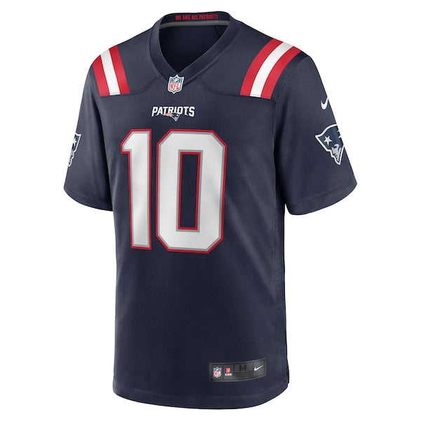 Drake Maye New England Patriots Nike 2024 NFL Draft First Round Pick Player Game Jersey - Navy