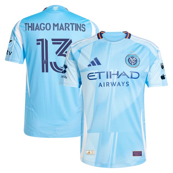 Thiago Martins New York City FC adidas 2025 The Excelsior Kit Authentic Player Jersey - Light Blue