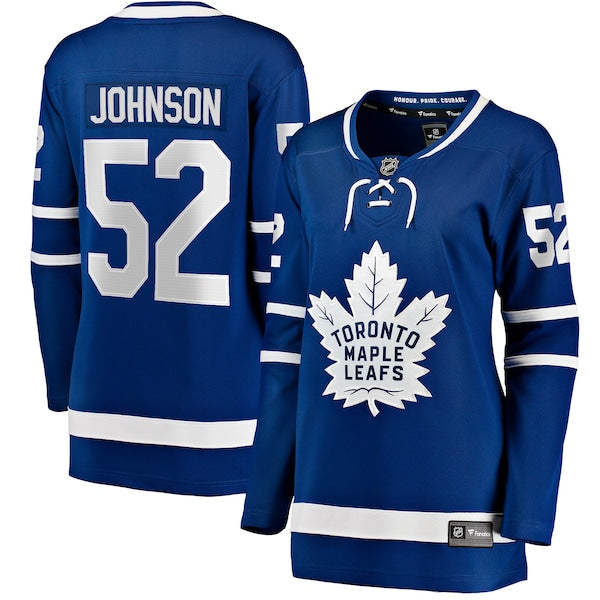 Reese Johnson Toronto Maple Leafs  Women's Home Breakaway Player Jersey - Blue