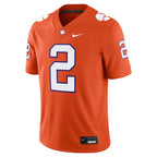 Men's Nike Cade Klubnik Orange Clemson Tigers NIL Football Game Jersey
