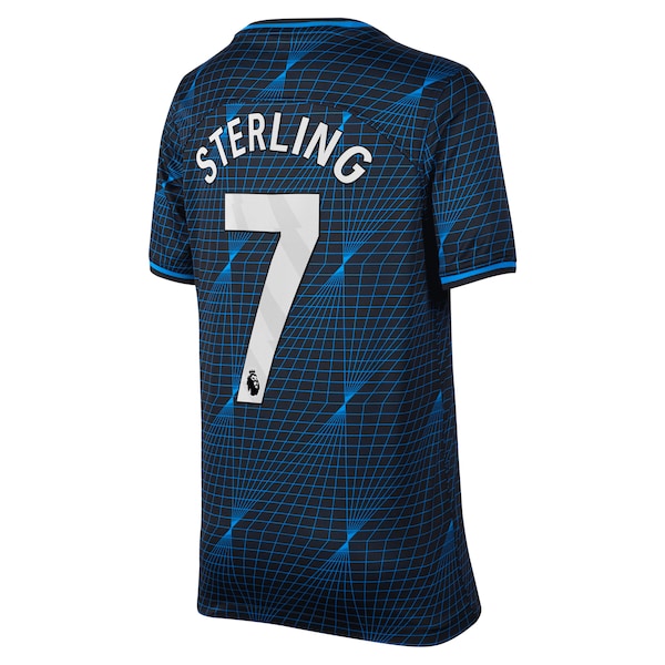 Raheem Sterling Chelsea Nike Youth 2023/24 Away Stadium Replica Player Jersey - Navy