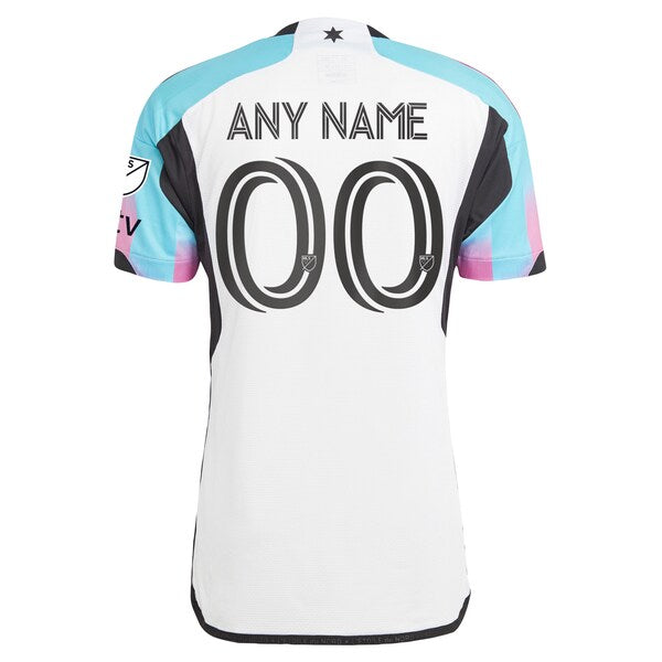 Minnesota United FC adidas 2024 The Northern Lights Kit Authentic Custom Jersey - White