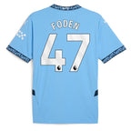 Phil Foden Manchester City Puma 2024/25 Home Replica Player Jersey - Light Blue
