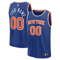 New York Knicks  Youth Custom Fast Break Jersey - Blue - Icon Edition
