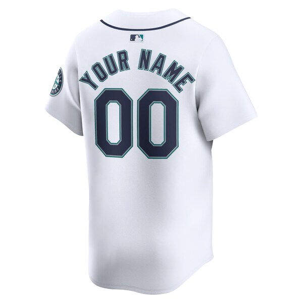 Seattle Mariners Nike Home Limited Custom Jersey - White