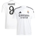 Kylian Mbappé Los Merengues adidas 2024/25 Home Replica Player Jersey - White