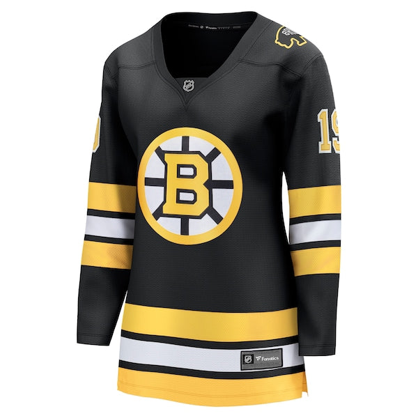 John Beecher Boston Bruins  Women's Home Breakaway Player Jersey - Black