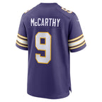 J.J. McCarthy Minnesota Vikings Nike 2nd Alternate 2024 NFL Draft First Round Pick Player Game Jersey - Purple