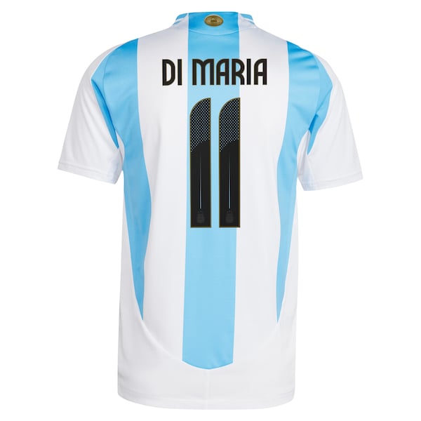 Angel Di Maria Argentina National Team adidas 2024 Home Authentic Jersey - White