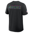 San Francisco 49ers Nike 2025 NFL Crucial Catch Tri-Blend Dri-FIT T-Shirt - Black