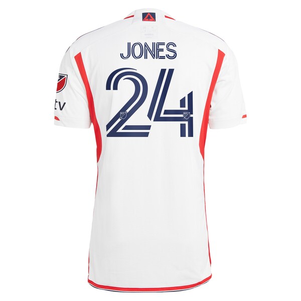 DeJuan Jones New England Revolution adidas 2024 Defiance Authentic Jersey - White