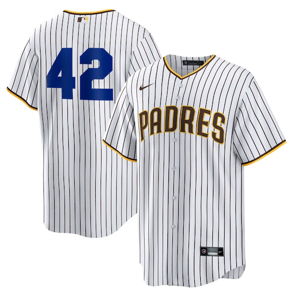 San Diego Padres Nike Home  2025 Jackie Robinson Day Replica Jersey - White