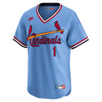 Ozzie Smith St. Louis Cardinals Nike Throwback Cooperstown Collection Limited Jersey - Blue/White