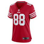 Jake Tonges San Francisco 49ers Nike Women's Team Game Jersey -  Scarlet