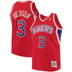Allen Iverson Philadelphia 76ers 1996/97 Hardwood Classics Swingman Jersey - Red/White