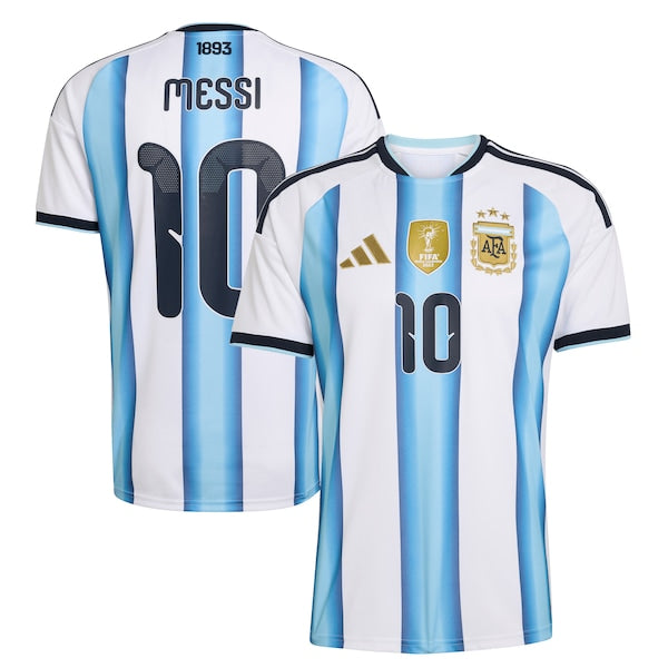 Lionel Messi Argentina National Team adidas FIFA x World Cup 2022 Winners Home Replica Jersey - White