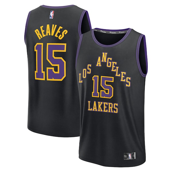 Austin Reaves Los Angeles Lakers  2025/26 City Edition Fast Break Jersey - Black