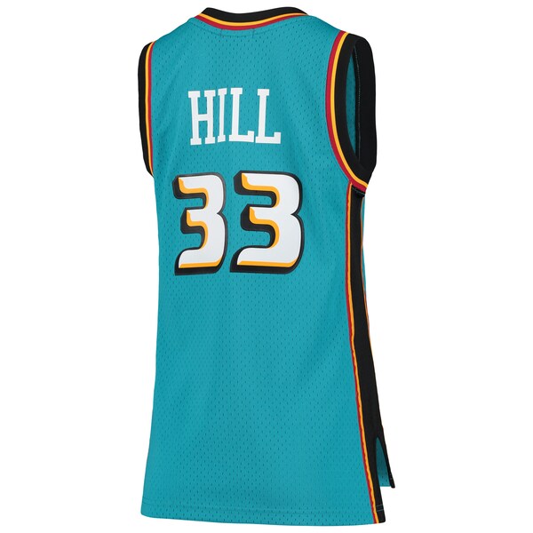 Grant Hill Detroit Pistons Women's 1998/99 Hardwood Classics Swingman Jersey - Teal