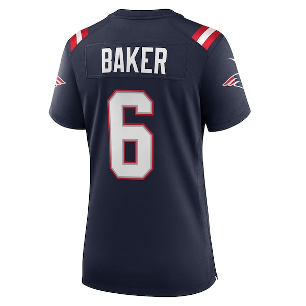 Javon Baker New England Patriots Nike Women's Team Game Jersey -  Navy