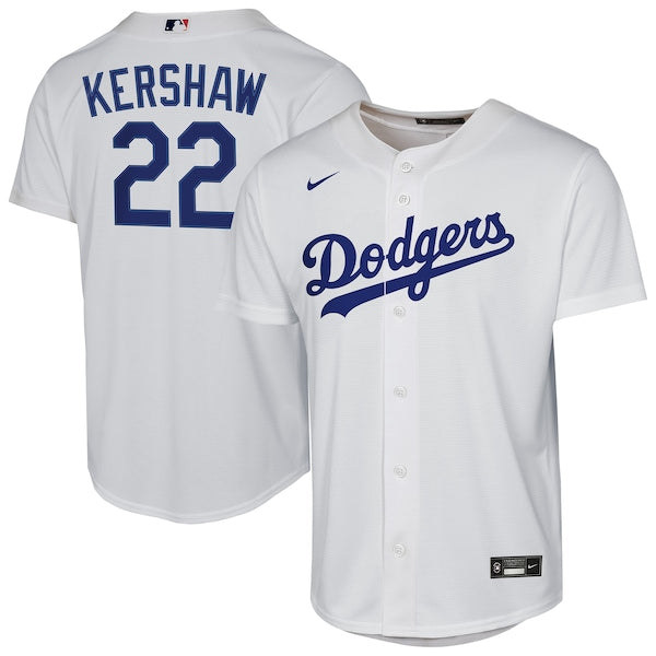 Clayton Kershaw Los Angeles Dodgers Nike Youth Home Replica Player Jersey - White