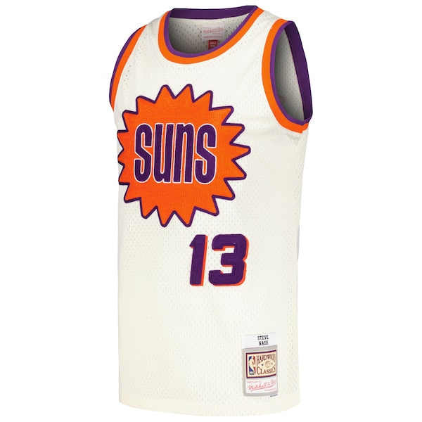 Steve Nash Phoenix Suns Chainstitch Swingman Jersey - Cream