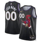 Toronto Raptors Nike Unisex 2024/25 Custom Swingman Jersey - City Edition - Black