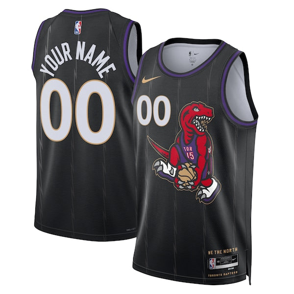 Toronto Raptors Nike Unisex 2024/25 Custom Swingman Jersey - City Edition - Black