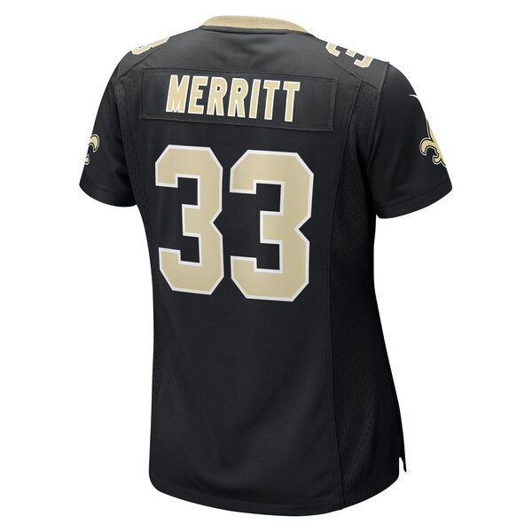 Kirk Merritt New Orleans Saints Nike Women's Team Game Jersey -  Black