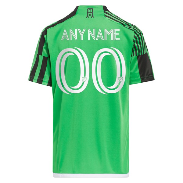 Austin FC adidas Youth 2024 Las Voces Kit Replica Custom Jersey - Green