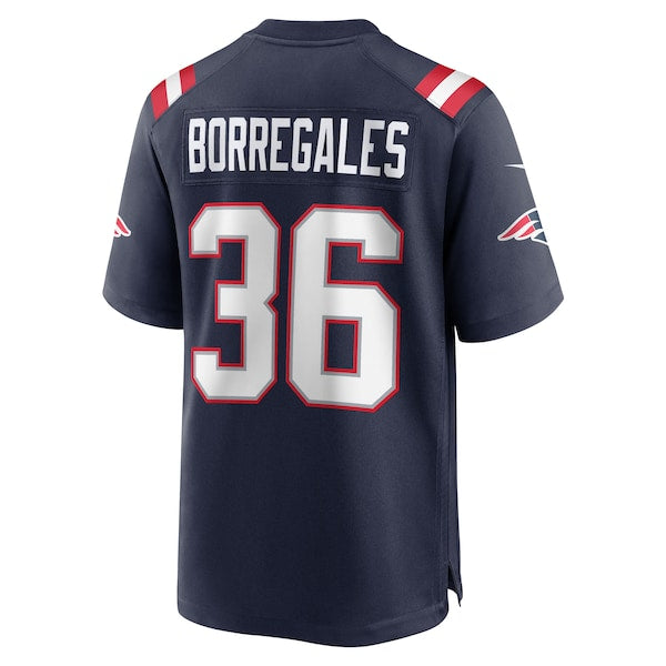 Andres Borregales New England Patriots Nike Team Game Jersey -  Navy