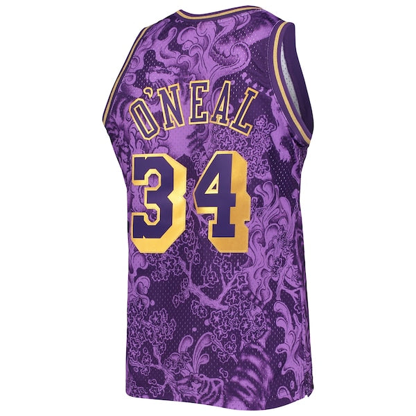 Shaquille O'Neal Los Angeles Lakers Hardwood Classics 1996/97 Lunar New Year Swingman Jersey - Purple