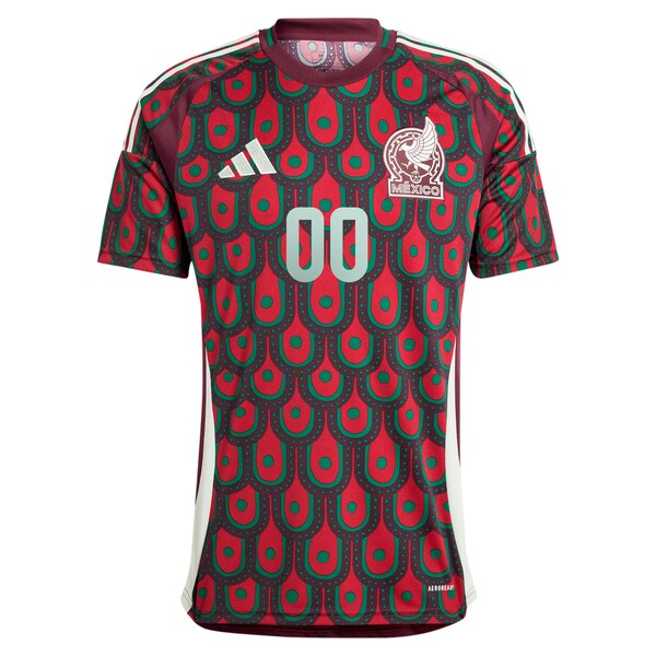Mexico National Team adidas 2024 Home Replica Custom Jersey - Burgundy