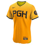 Pittsburgh Pirates Nike City Connect Elite Jersey - Gold