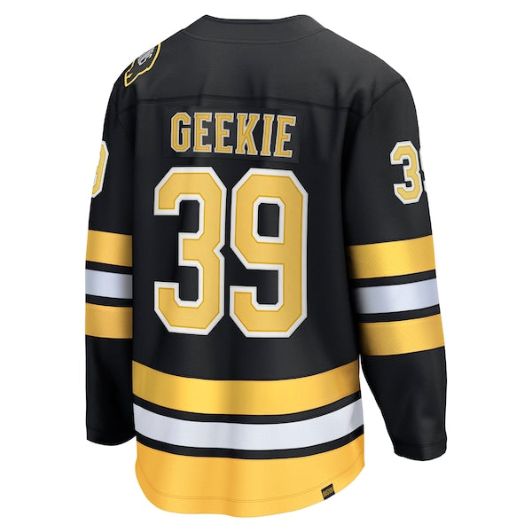 Morgan Geekie Boston Bruins  Home Breakaway Player Jersey - Black