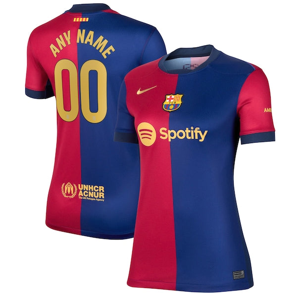 Barcelona Nike Women's 2024/25 Home Replica Custom Jersey - Royal
