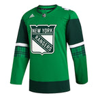 New York Rangers adidas 2023 St. Patrick's Day Primegreen Authentic Jersey - Kelly Green