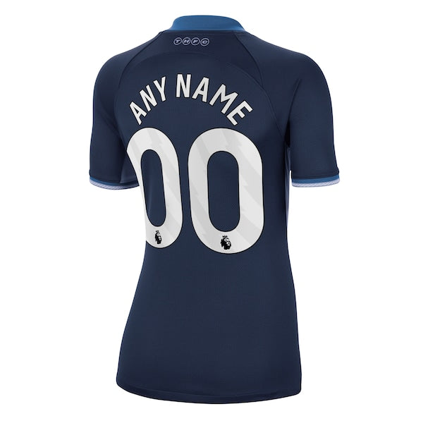 Tottenham Hotspur Nike Women's 2023/24 Away Stadium Replica Custom Jersey - Navy