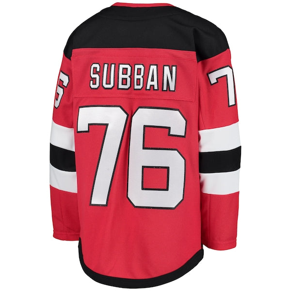 P.K. Subban New Jersey Devils Youth Home Premier Player Jersey - Red