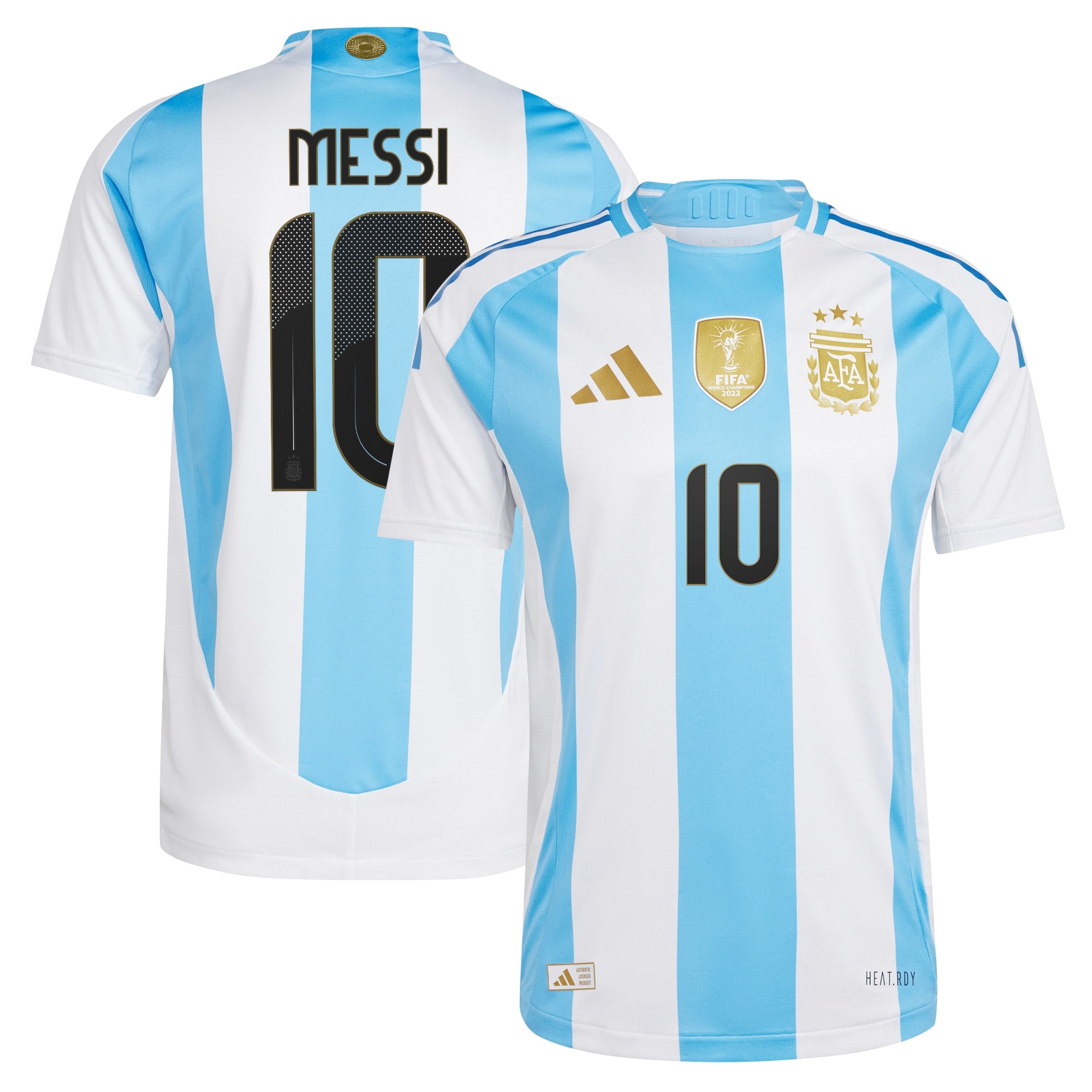 Lionel Messi Argentina National Team adidas 2024 Away Authentic Player Jersey - Blue/White