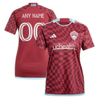 Colorado Rapids adidas Women's 2024 One Flag Kit Replica Custom Jersey  - Burgundy
