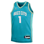 LaMelo Ball Charlotte Hornets Jordan Brand Youth  Swingman Replica Jersey - City Edition - Teal