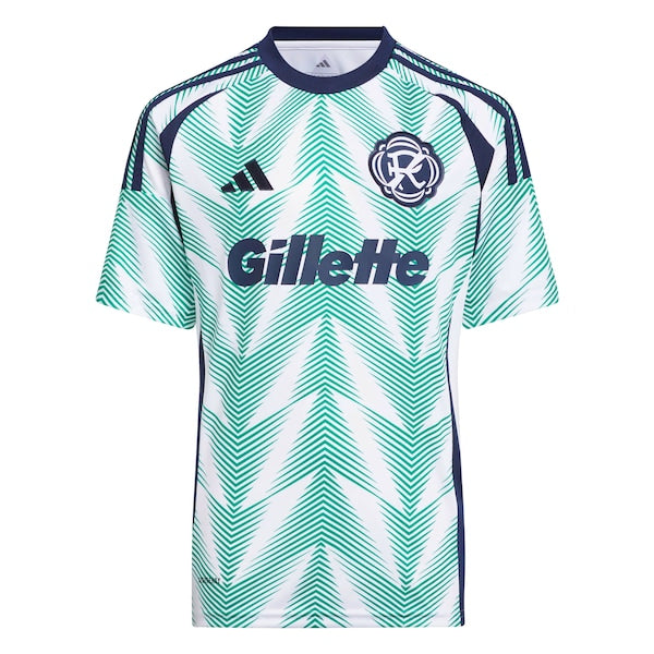 New England Revolution adidas Youth 2025 Eastern White Pine x Flag of New England Replica Jersey - White