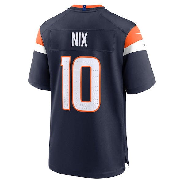 Bo Nix Denver Broncos Nike Alternate Game Jersey -  Navy