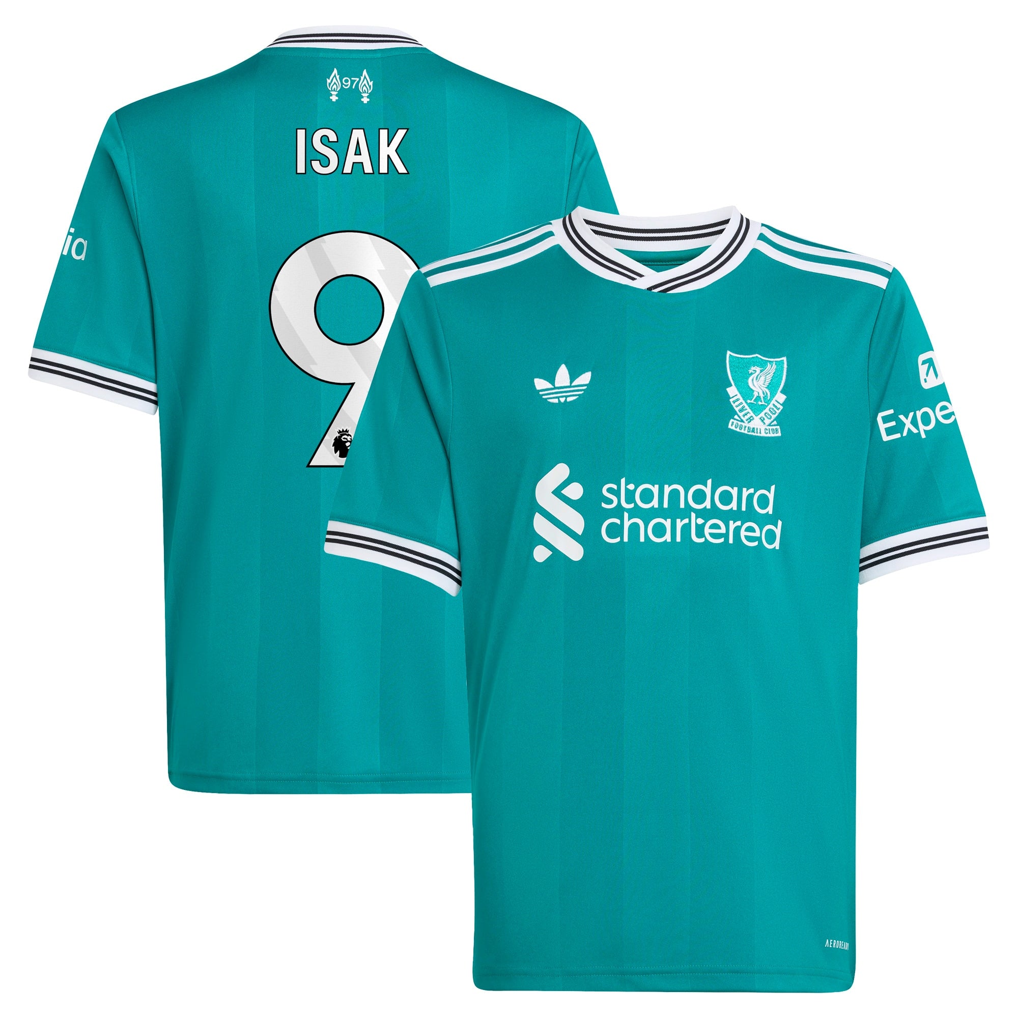 Alexander Isak Liverpool adidas Youth 2025/26 Home Replica Player Jersey - Red/Green