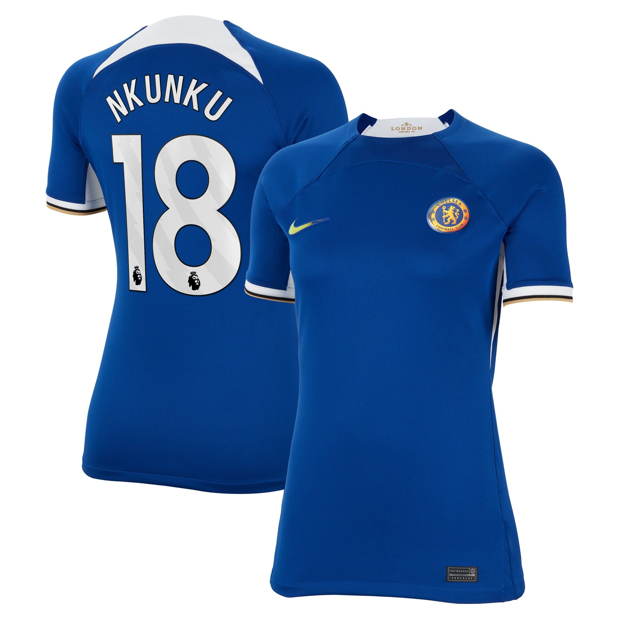 Christopher Nkunku Chelsea Nike Women's 2023/24 Away Stadium Replica Player Jersey - Navy/Blue